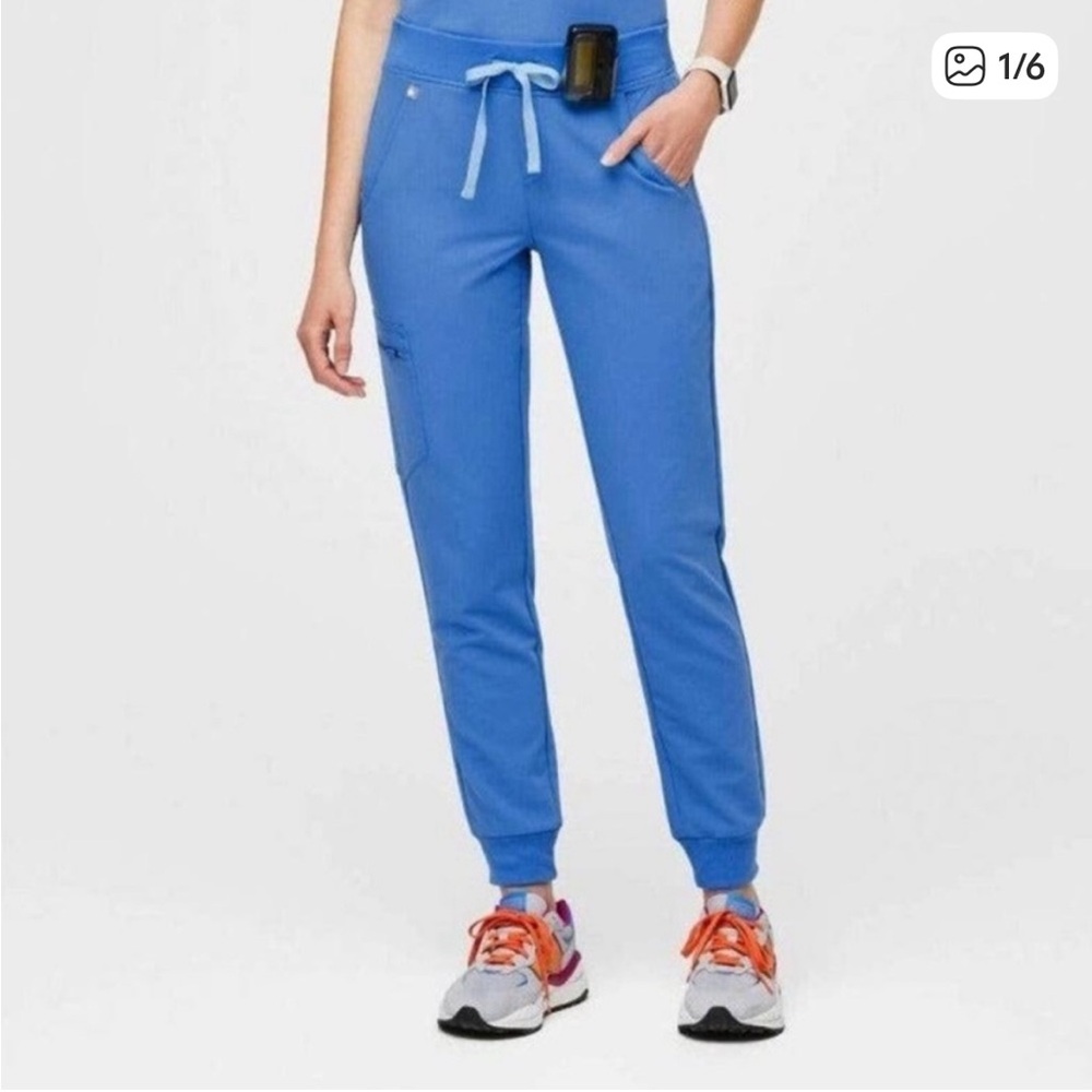 Figs Zamora Jogger Pants - Capri Blue